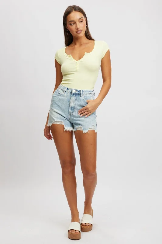 Denim Relaxed Short Mid Rise