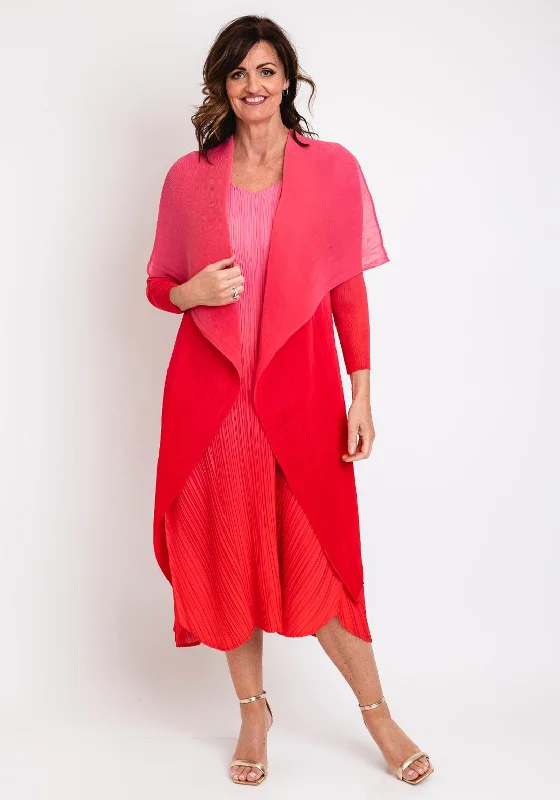 Alquema One Size Ombre Chiffon Dress & Jacket, Rosehip