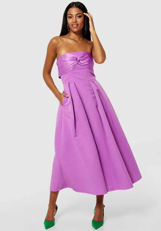 Closet London Strapless Aline Dress, Violet