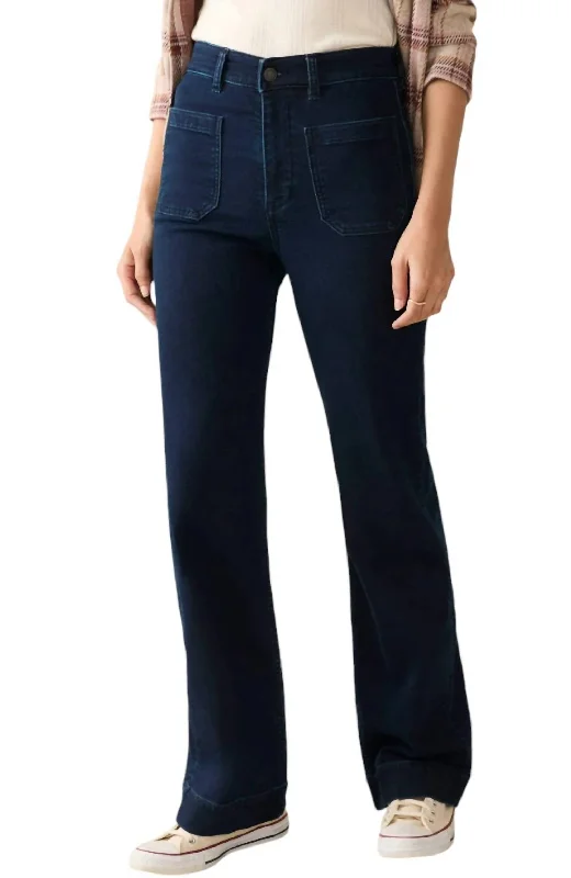 Stretch Terry Patch Pocket Pants In Clermont