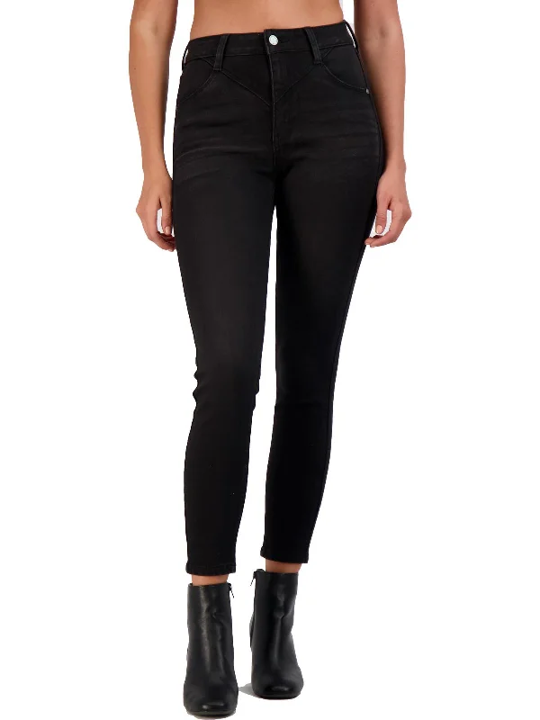 Womens High Rise Slim Skinny Jeans