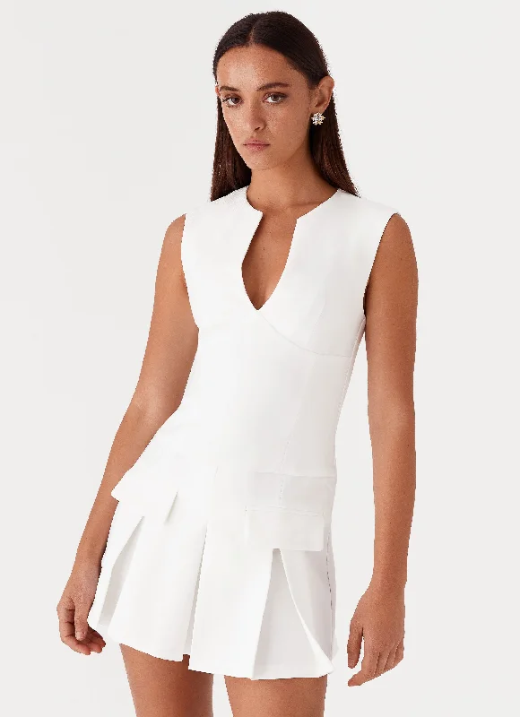 Cassia Mini Dress - White