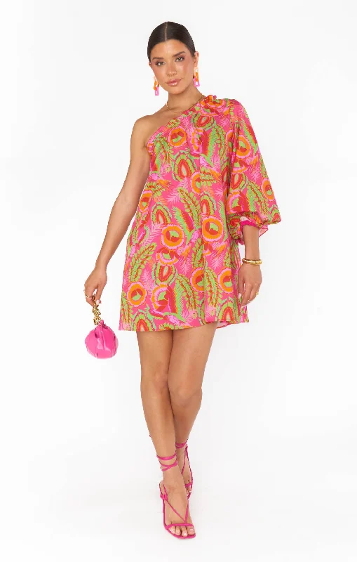 High Volume Mini Dress ~ Paradise Palms