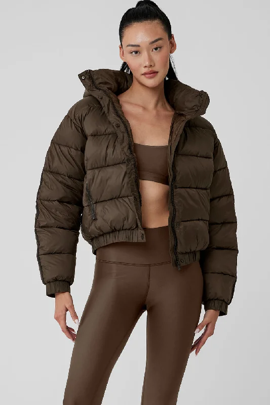 Aspen Love Puffer Jacket - Espresso