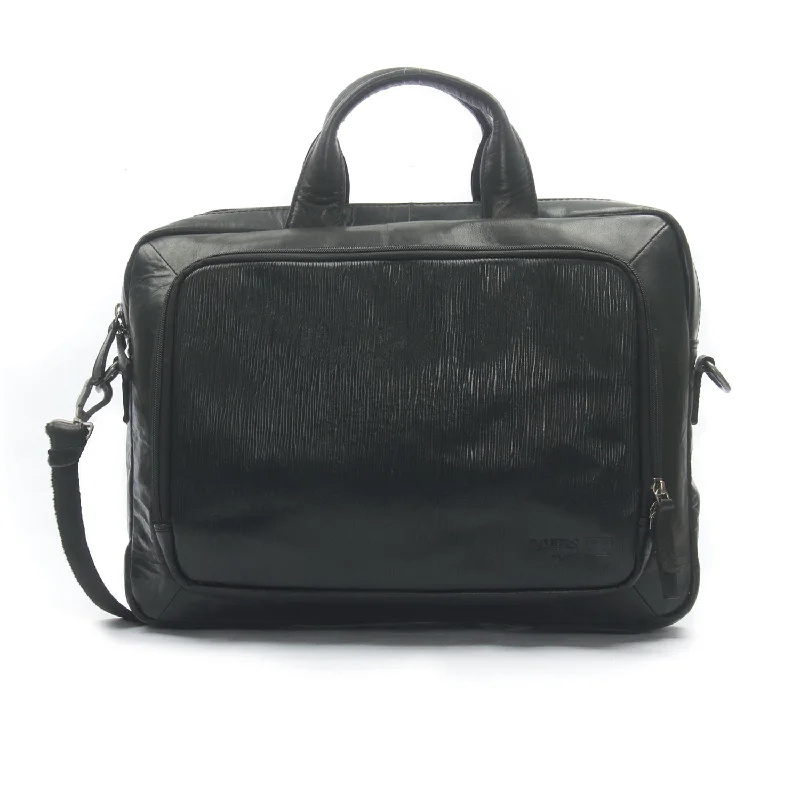 Capacious Men's Leather Laptop Bag