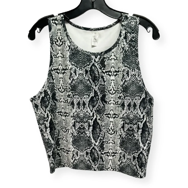 Snakeskin Print Athletic Tank Top Balance Collection, Size Xxl