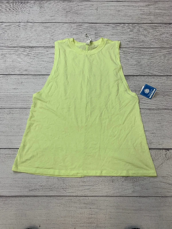 Yellow Athletic Tank Top Lululemon, Size 4