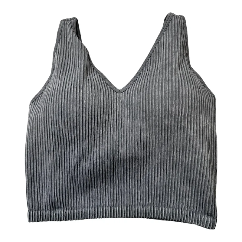 Athletic Bra By 90 Degrees By Reflex In Grey, Size: M