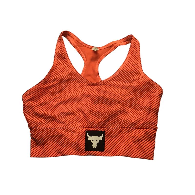 Athletic Bra By Under Armour In Orange, Size: M