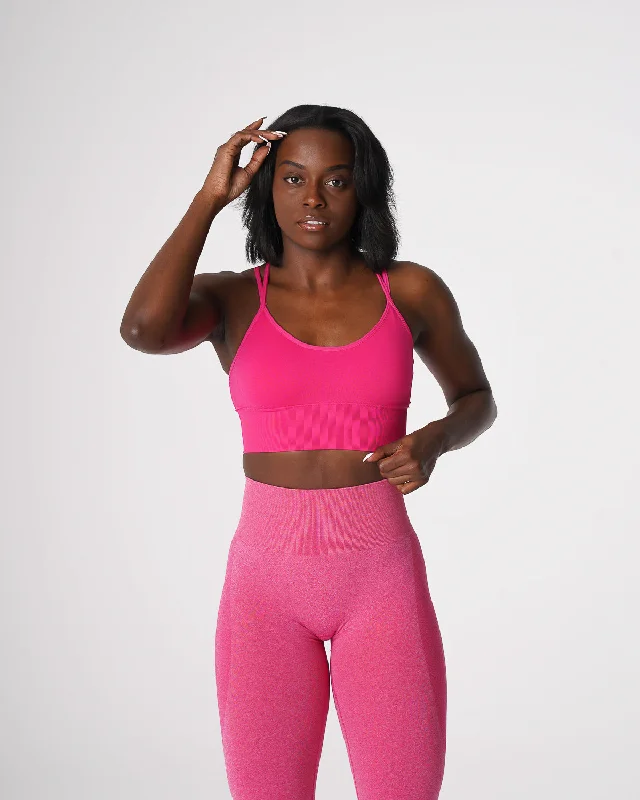 Fuchsia Flourish Seamless Bra