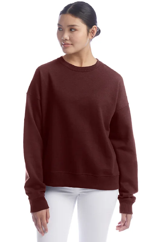 Champion Womens PowerBlend Crewneck Sweatshirt - Maroon