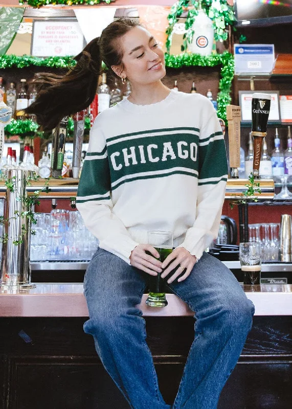 Chicago Triple Stripe Sweater - Green