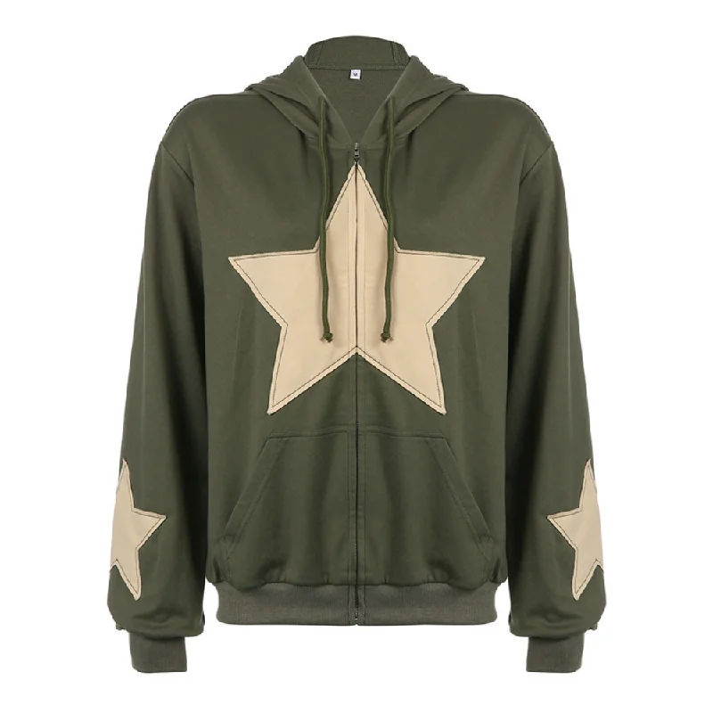 High Street Star Patch Hoodie