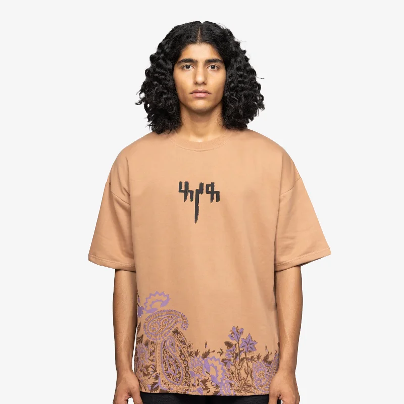 F A R A K | GARDEN OF EDEN 2.0 T-SHIRT { BEIGE/BEIGE