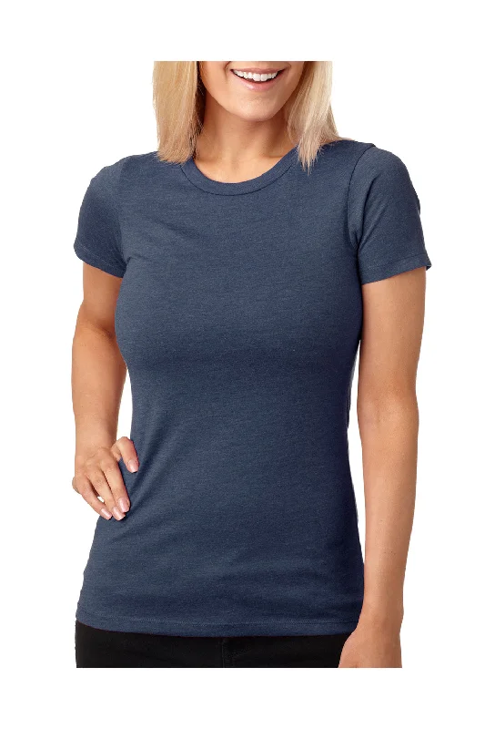 Next Level Womens CVC Jersey Short Sleeve Crewneck T-Shirt - Indigo Blue