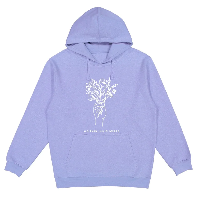 No Rain No Flowers Violet Hoodie