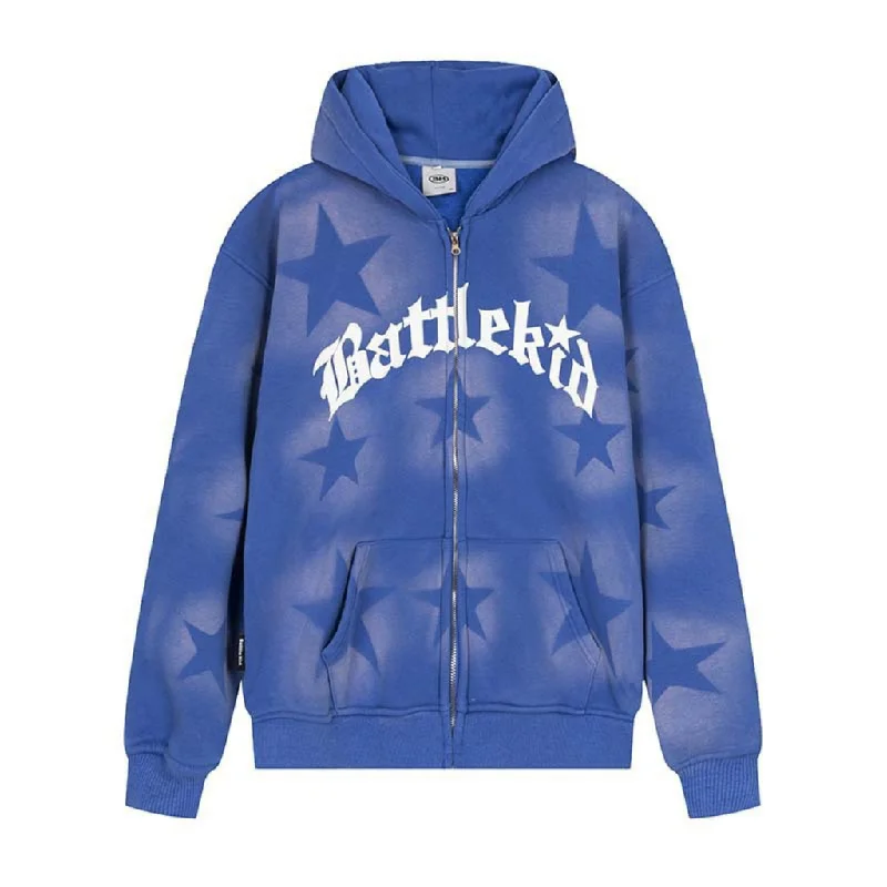 Punk Star Print Hoodie