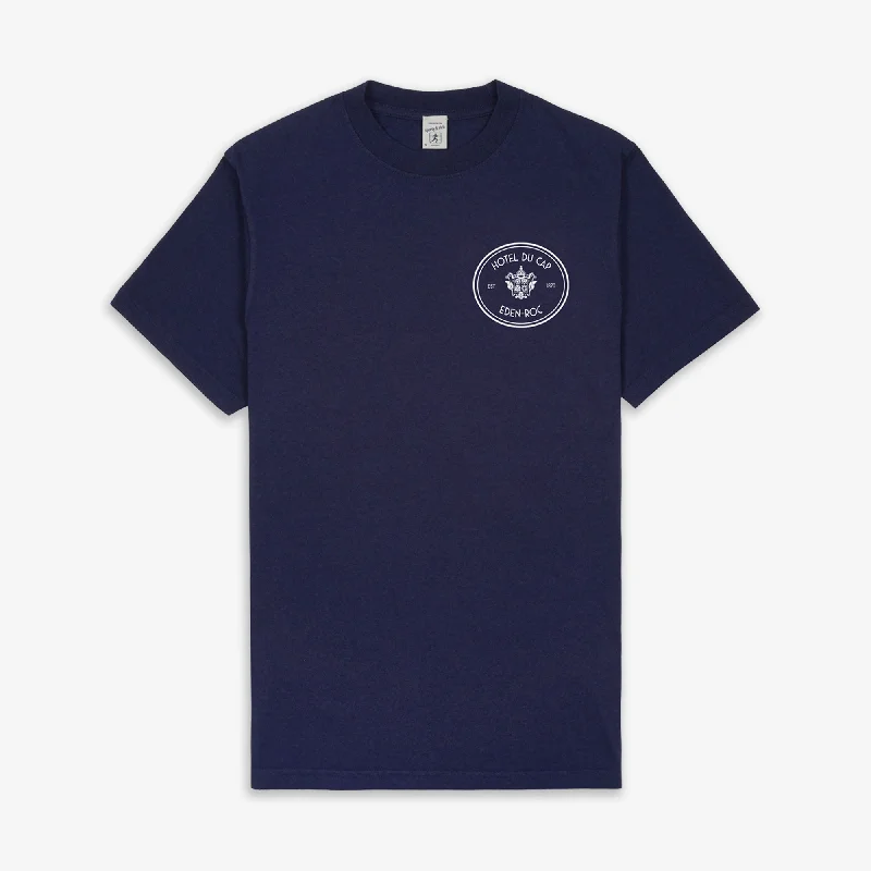 SPORTY & RICH | EDEN CREST KENNEDY T-SHIRT { NAVY/WHITE