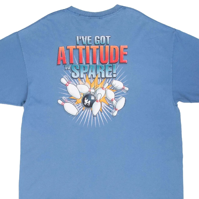 VINTAGE BIG DOGS ATTITUDE TO SPARE TEE SHIRT 2001 2XL