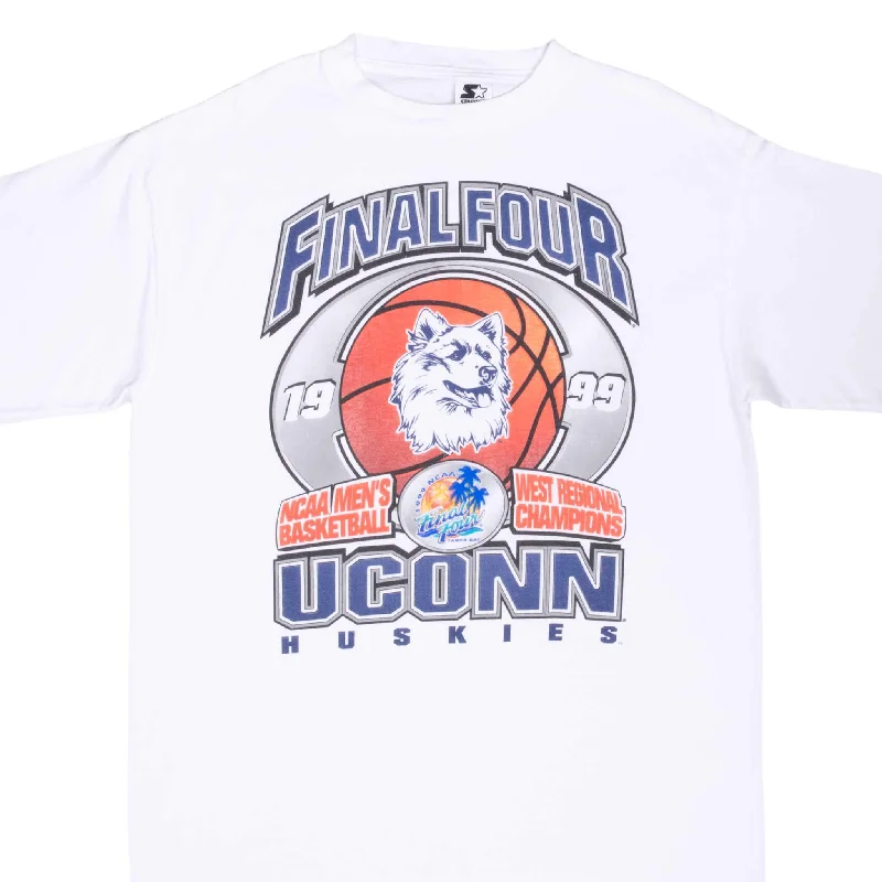 VINTAGE NCAA UCONN HUSKIES FINAL FOUR 1999 TEE SHIRT LARGE